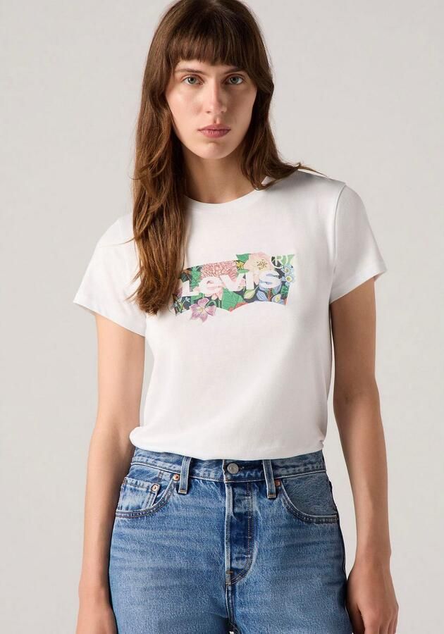 Levi's T-shirt Levis 17369 2931-DAHLIA BW FILL BRIGHT WHITE - Foto 3
