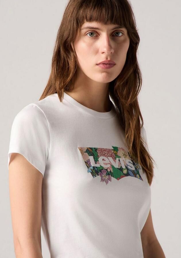 Levi's T-shirt Levis 17369 2931-DAHLIA BW FILL BRIGHT WHITE - Foto 5