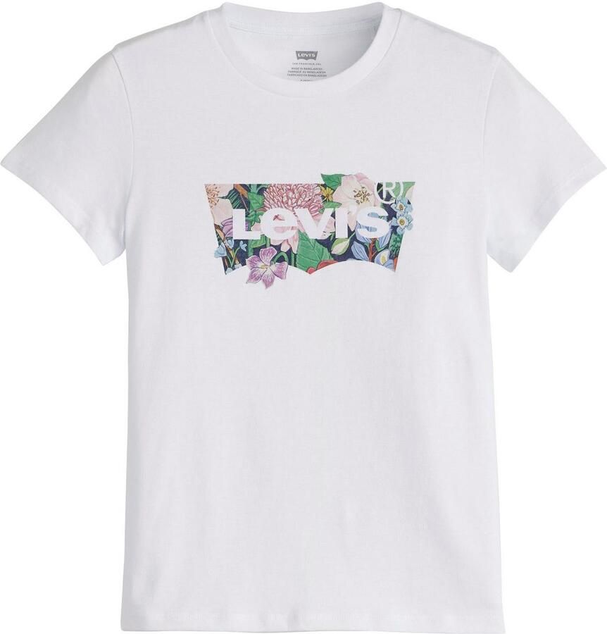 Levi's T-shirt Levis 17369 2931-DAHLIA BW FILL BRIGHT WHITE