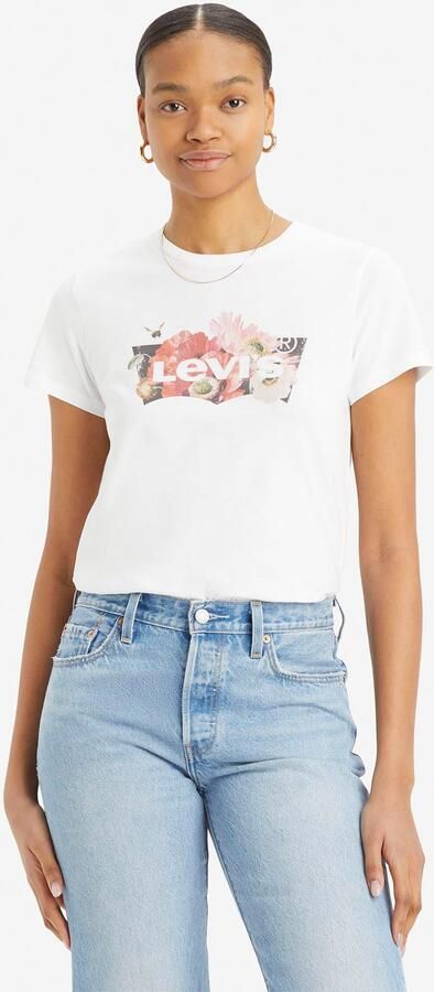 Levi's T-shirt met labelprint en ronde hals - Foto 4
