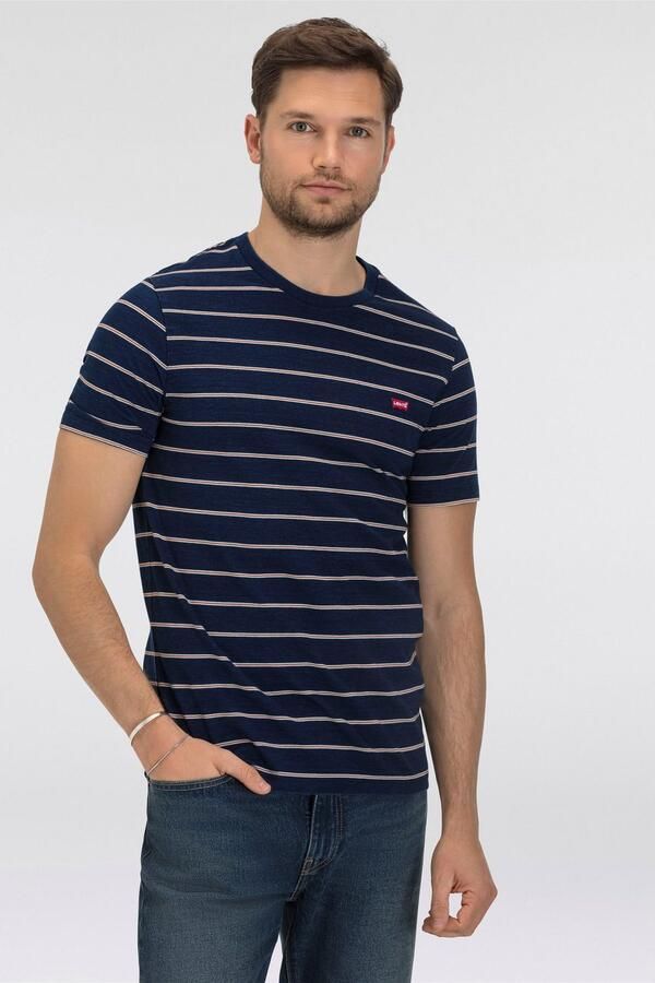 Levi's T-shirt Korte Mouw Levis 56605 0257 ORIGINAL TEE-TAPER STRIPE - Foto 6