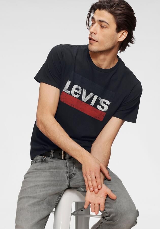Levi's T-shirt met grote logoprint - Foto 6
