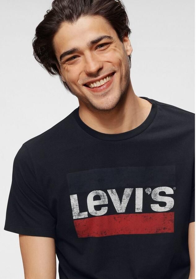 Levi's T-shirt met grote logoprint - Foto 4