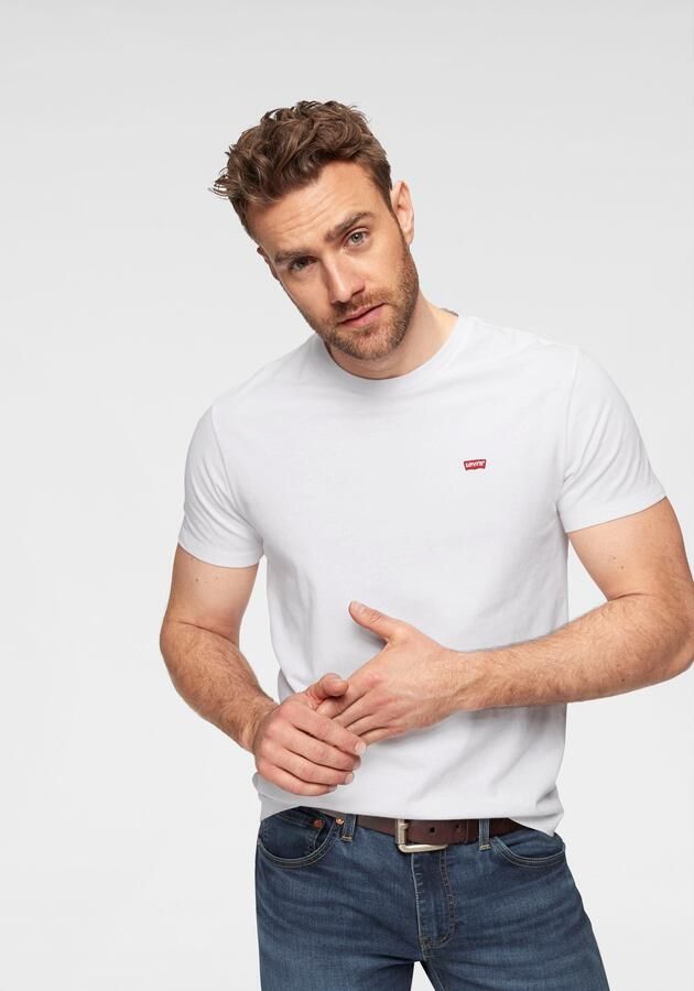 Levi's Knisperend Wit Logo T-Shirt Ronde Hals White Heren - Foto 11