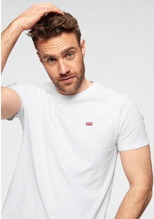 Levi's Knisperend Wit Logo T-Shirt Ronde Hals White Heren - Foto 7