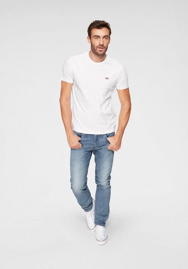 Levi's Knisperend Wit Logo T-Shirt Ronde Hals White Heren - Foto 10