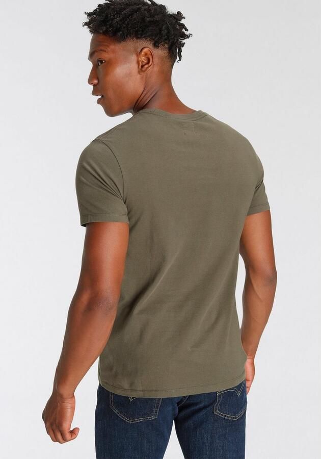 Levi's Heren T-shirt Korte Mouwen Groen 100% Katoen Green Heren - Foto 8