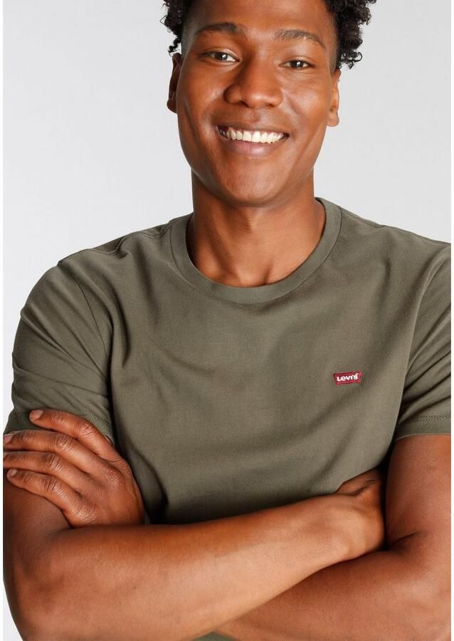 Levi's Heren T-shirt Korte Mouwen Groen 100% Katoen Green Heren - Foto 6