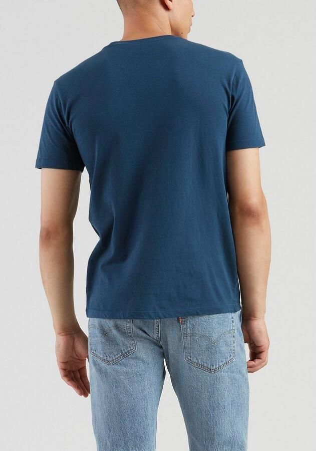 Levi's Heren Korte Mouw Blauw Katoenen T-shirt Blue Heren - Foto 5