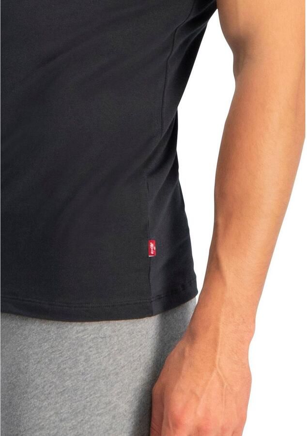Levi's T-shirt Ronde hals korte mouw Cotton-Mix elastisch (Set van 2) - Foto 6
