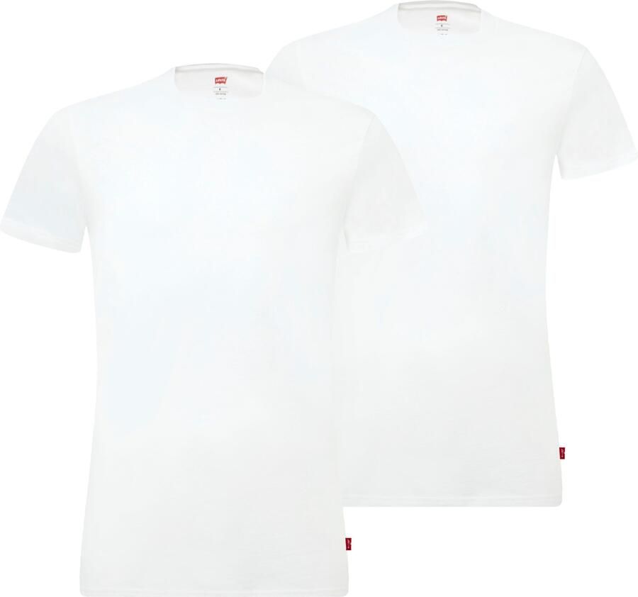 Levi's T-shirt Ronde hals korte mouw Cotton-Mix elastisch (Set van 2) - Foto 9