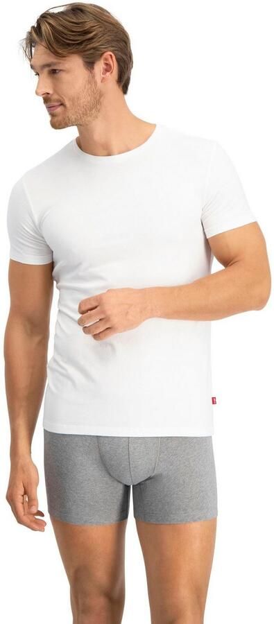 Levi's T-shirt Ronde hals korte mouw Cotton-Mix elastisch (Set van 2) - Foto 6
