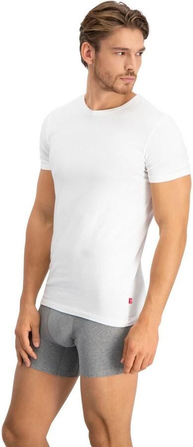 Levi's T-shirt Ronde hals korte mouw Cotton-Mix elastisch (Set van 2) - Foto 7