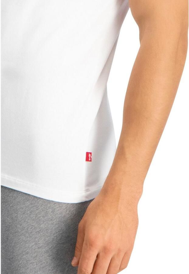 Levi's T-shirt Ronde hals korte mouw Cotton-Mix elastisch (Set van 2) - Foto 3