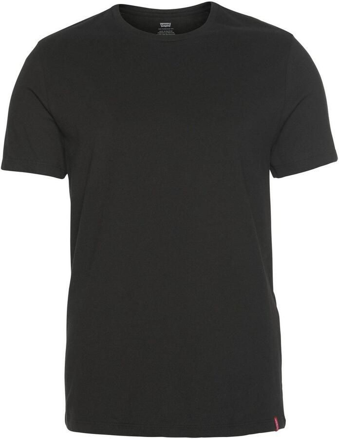 Levi's Slim fit T-shirt met labeldetail in een set van 2 stuks