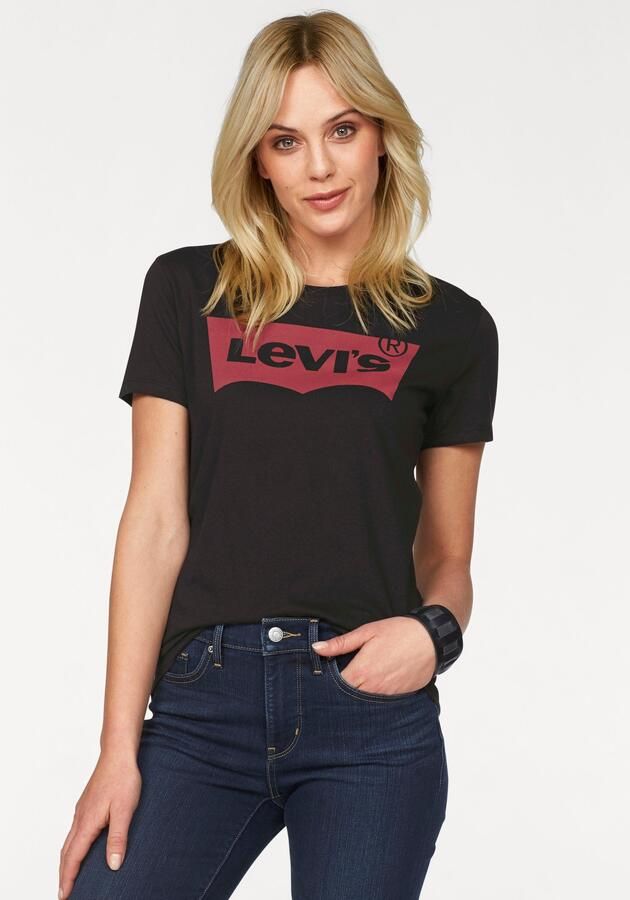 Levi's Zwart Print T-shirt voor Dames Black Dames - Foto 13