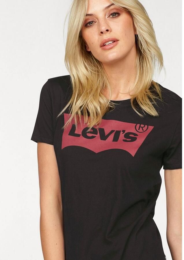 Levi's Zwart Print T-shirt voor Dames Black Dames - Foto 6