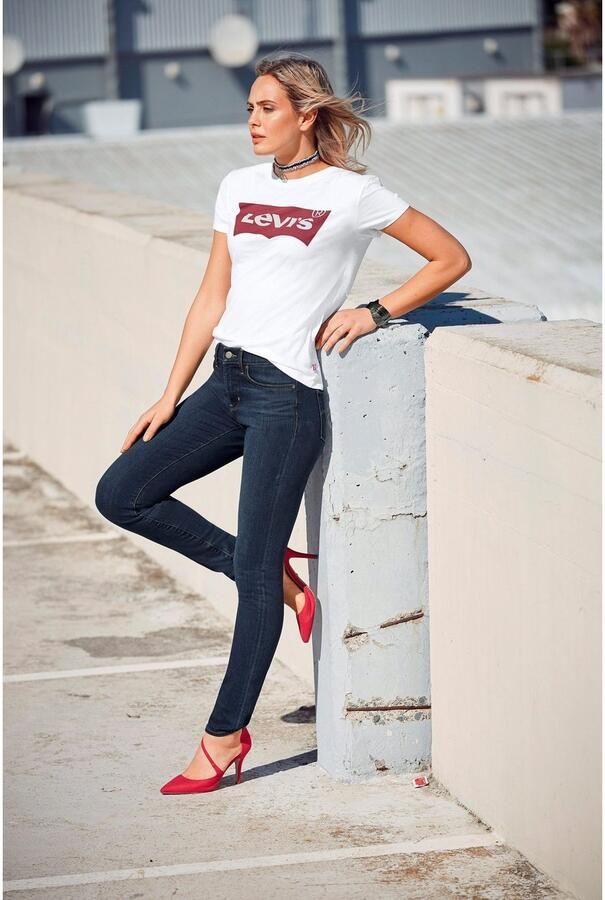 Levi's Grafisch T-shirt Lente Zomer Collectie White Dames - Foto 18