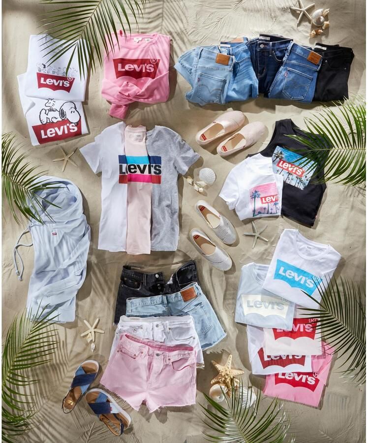 Levi's Zwart Print T-shirt voor Dames Black Dames - Foto 3