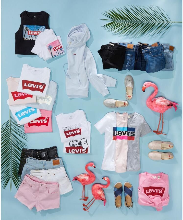 Levi's Zwart Print T-shirt voor Dames Black Dames - Foto 4