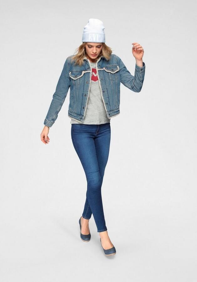 Levi's Grijs Logo Print T-Shirt Casual Elegance Gray Dames - Foto 11