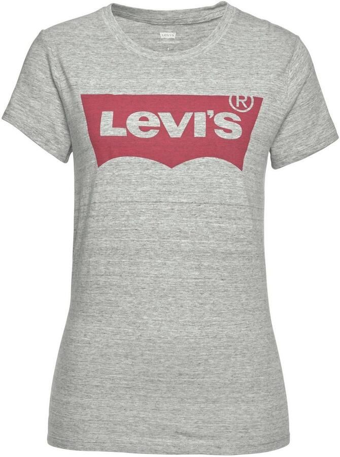 Levi's Grijs Logo Print T-Shirt Casual Elegance Gray Dames - Foto 6