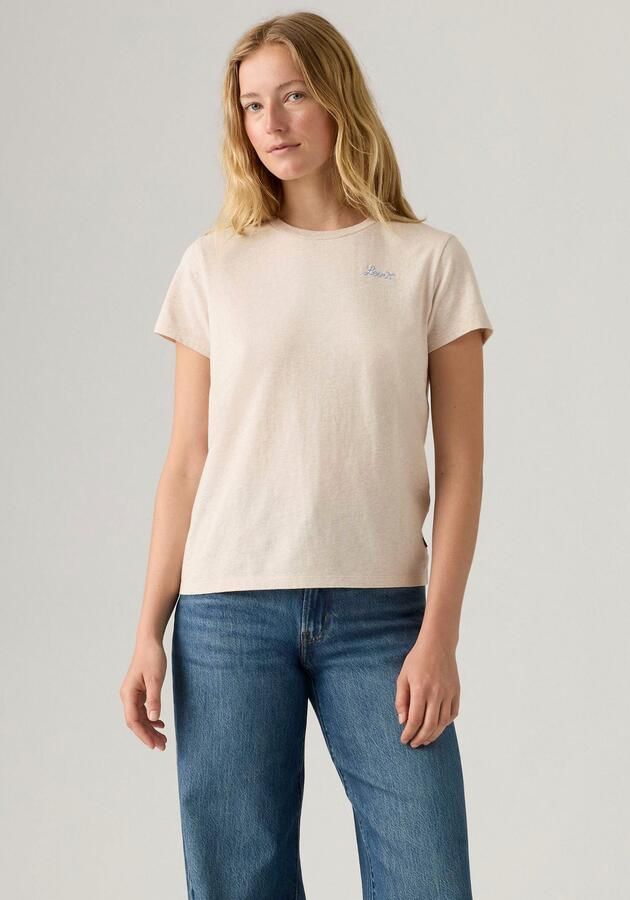 Levi's T-shirt The Perfect Tee met batwing-logoprint - Foto 6