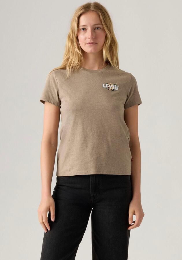 Levi's T-shirt The Perfect Tee met batwing-logoprint - Foto 5