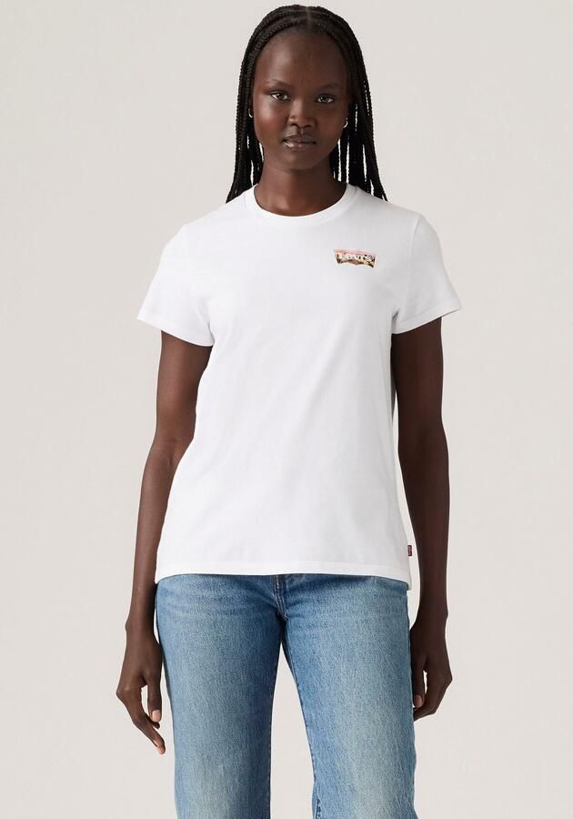Levi's T-shirt The Perfect Tee met batwing-logoprint - Foto 6