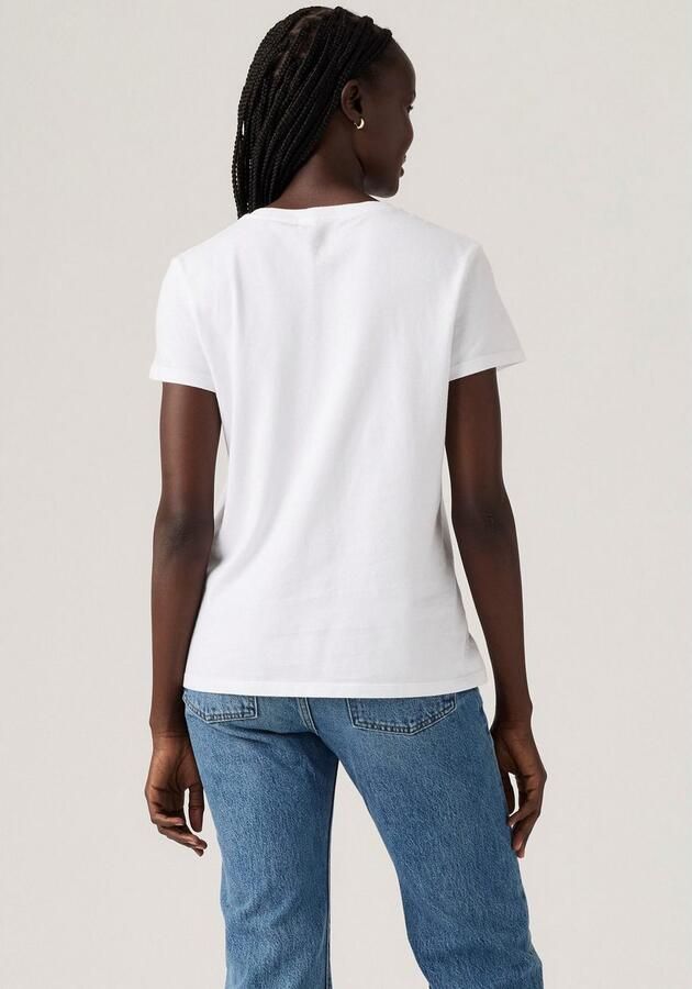 Levi's T-shirt The Perfect Tee met batwing-logoprint - Foto 5
