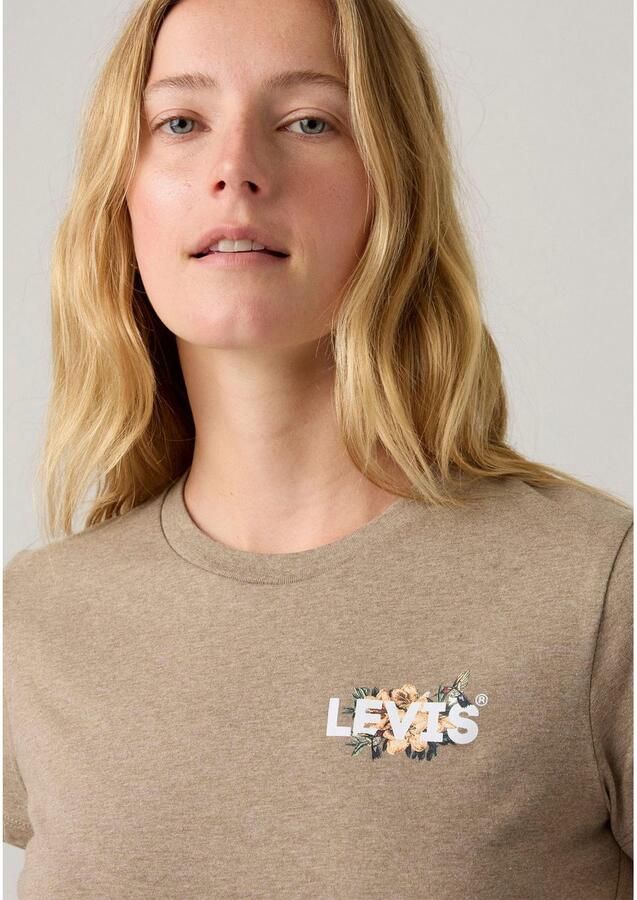 Levi's T-shirt The Perfect Tee met batwing-logoprint - Foto 3