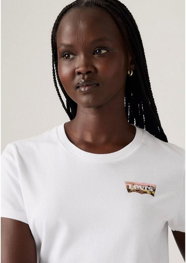 Levi's T-shirt The Perfect Tee met batwing-logoprint - Foto 2