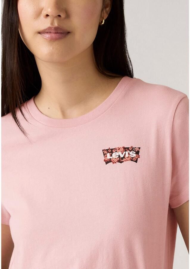 Levi's T-shirt The Perfect Tee met batwing-logoprint - Foto 4