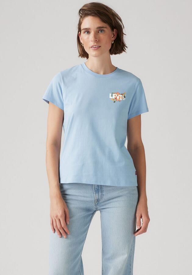 Levi's T-shirt The Perfect Tee met batwing-logoprint - Foto 3