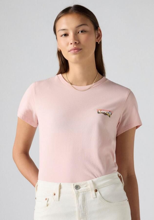 Levi's T-shirt The Perfect Tee met batwing-logoprint - Foto 3