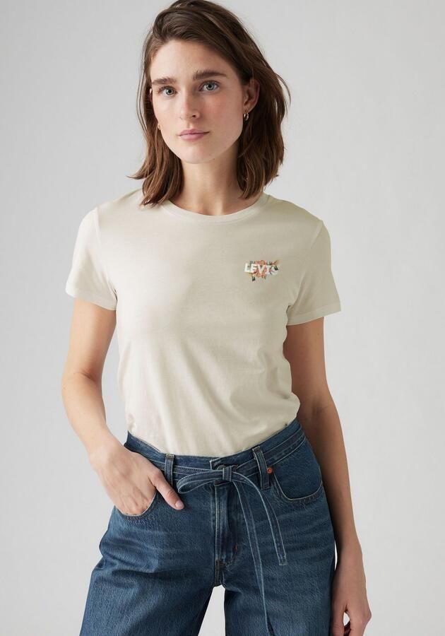 Levi's T-shirt The Perfect Tee met batwing-logoprint - Foto 6