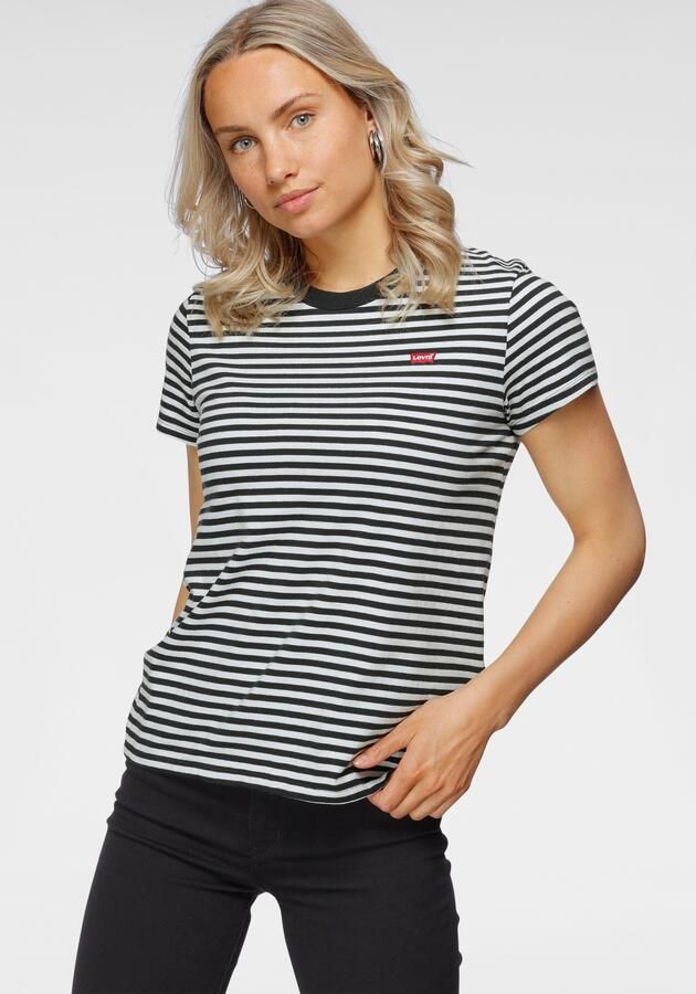 Levi's Gestreept T-shirt met Housemark Logo voor Dames Multicolor Dames - Foto 9
