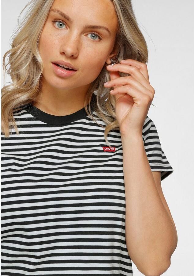 Levi's Gestreept T-shirt met Housemark Logo voor Dames Multicolor Dames - Foto 6