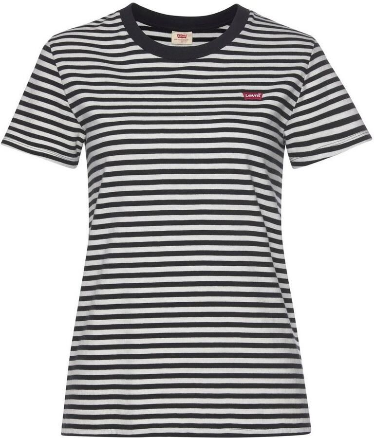 Levi's Gestreept T-shirt met Housemark Logo voor Dames Multicolor Dames - Foto 4