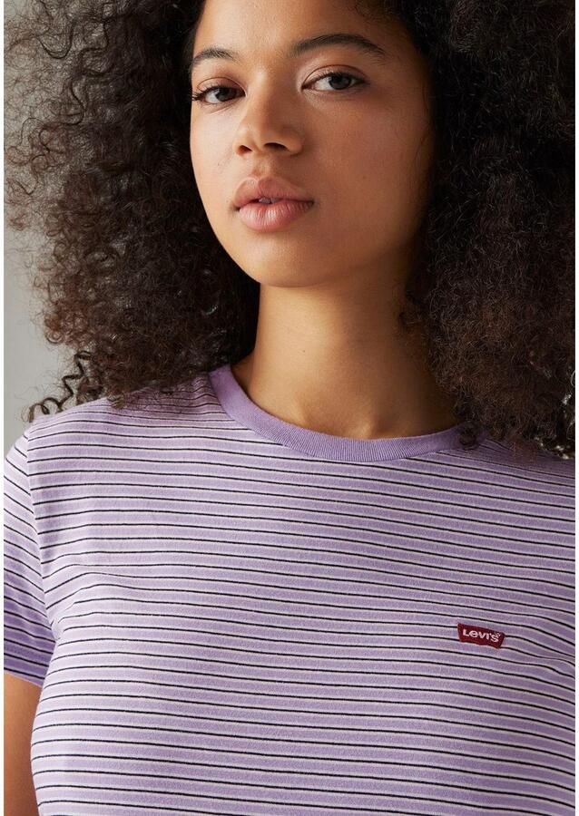 Levi's T-shirt The Perfect Tee met klein logoborduursel - Foto 2