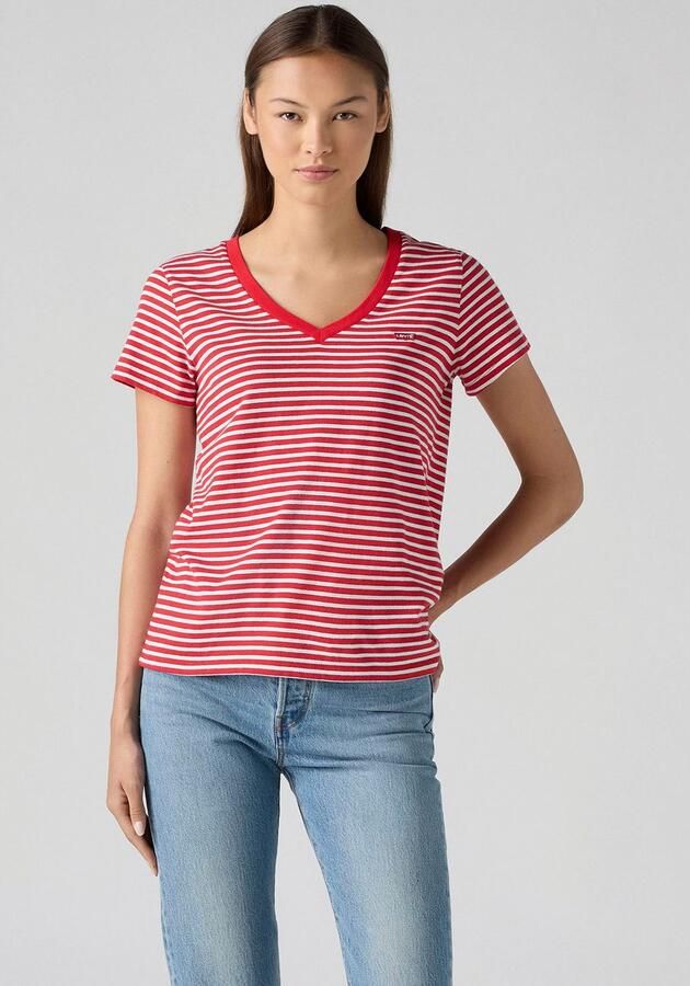 Levi's T-shirt The Perfect Tee met klein logoborduursel - Foto 3