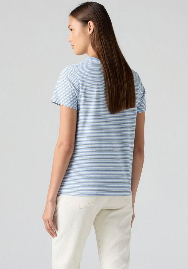Levi's T-shirt The Perfect Tee met klein logoborduursel - Foto 4