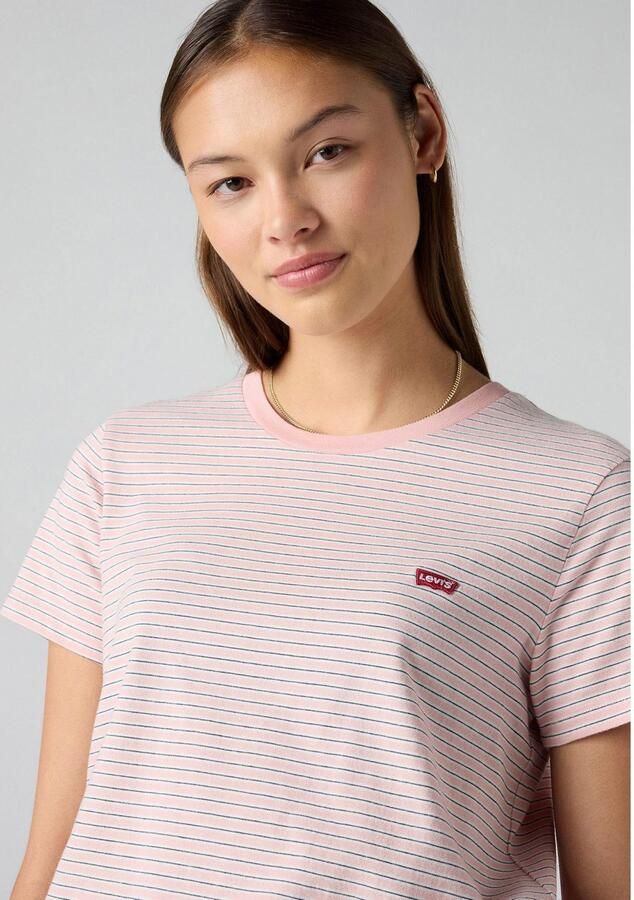 Levi's T-shirt The Perfect Tee met klein logoborduursel
