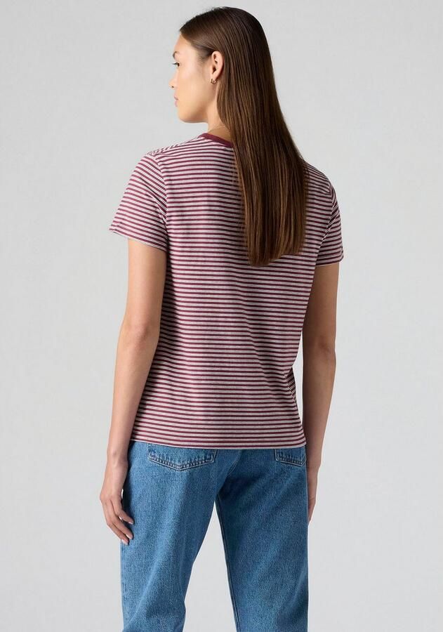 Levi's T-shirt The Perfect Tee met klein logoborduursel - Foto 4