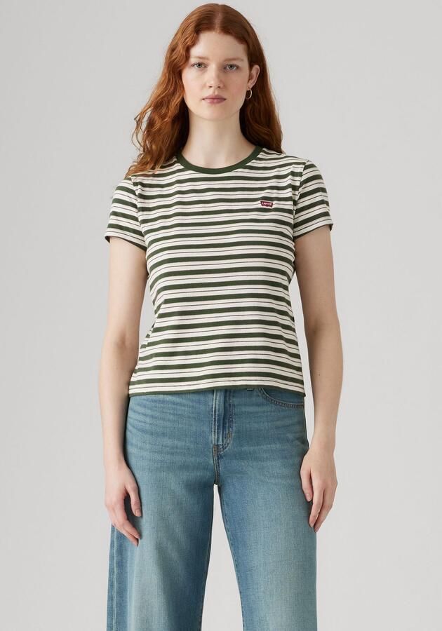Levi's T-shirt The Perfect Tee met klein logoborduursel - Foto 6