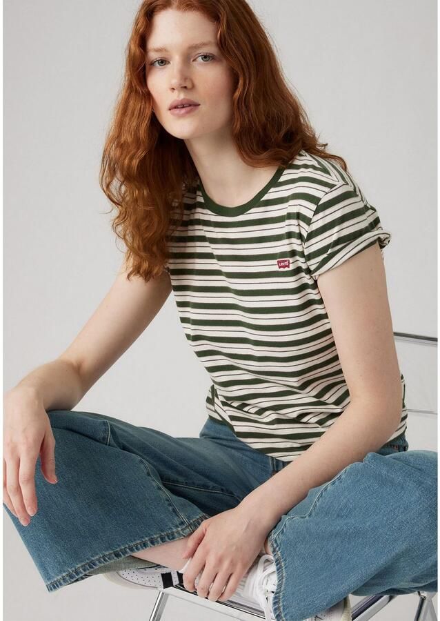 Levi's T-shirt The Perfect Tee met klein logoborduursel - Foto 2