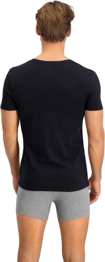 Levi's T-shirt V-hals korte mouw katoenmix elastisch (Set van 2) - Foto 9