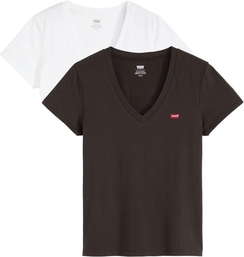 Levi's T-shirt VNECK TEE 2 PACK (set 2-delig) - Foto 6