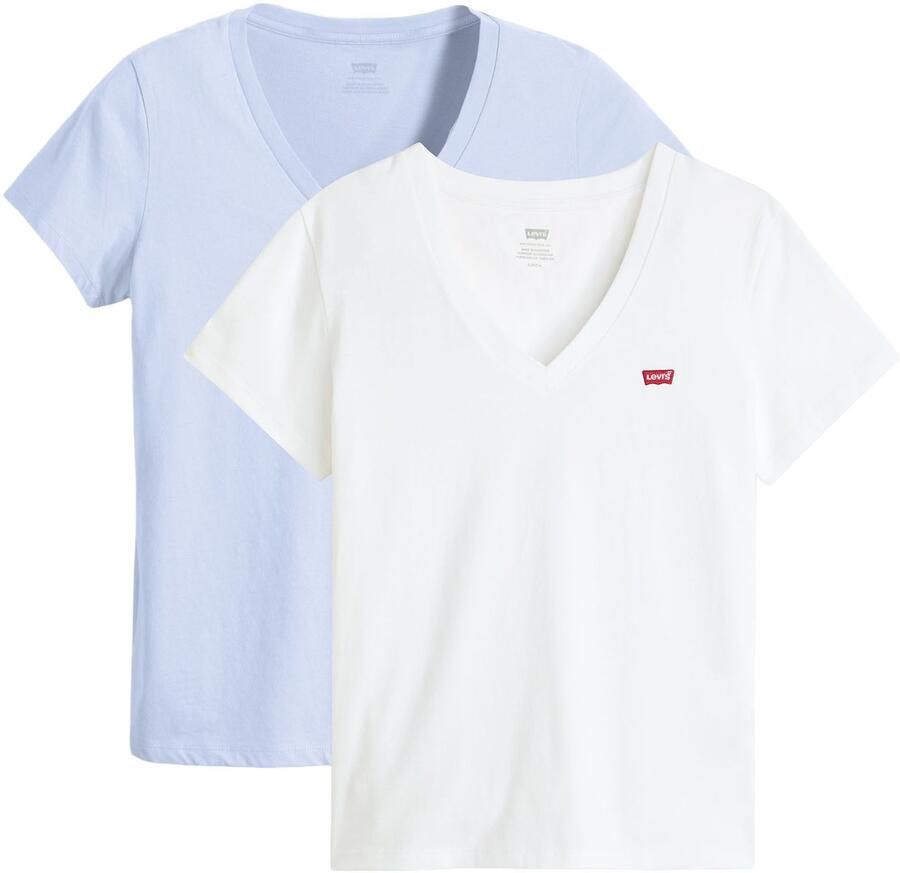 Levi's T-shirt VNECK TEE 2 PACK (set 2-delig) - Foto 4