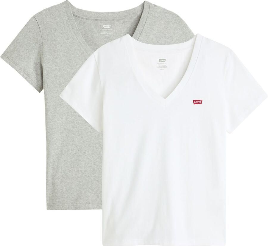 Levi's T-shirt VNECK TEE 2 PACK (set 2-delig) - Foto 6
